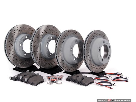 ES#2598676 - 99635140501OEKT3 - Front & Rear Brake Service Kit - Featuring Sebro rotors and Mintex brake pads - Assembled By ECS - Porsche