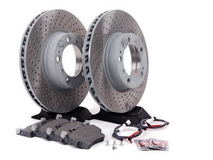 ES#2598661 - 99635140501FOKT3 - Front Brake Service Kit - Featuring Sebro rotors and Mintex brake pads - Assembled By ECS - Porsche