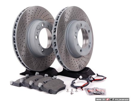 ES#2598661 - 99635140501FOKT3 - Front Brake Service Kit - Featuring Sebro rotors and Mintex brake pads - Assembled By ECS - Porsche