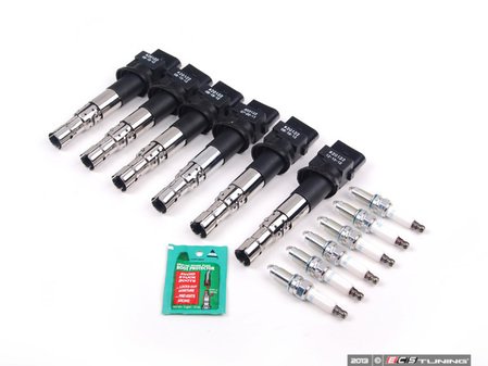 ES#2538705 - 022905715B - Ignition Service Kit - Includes six NGK spark plugs and six Bremi coil packs - Assembled By ECS - Audi Volkswagen