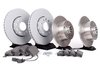 ES#2561717 - 8E0615301QKT2 - Front & Rear Brake Service Kit - Featuring Zimmerman rotors and ECS DD23 "Daily Driver" ceramic pads. - Assembled By ECS - Audi