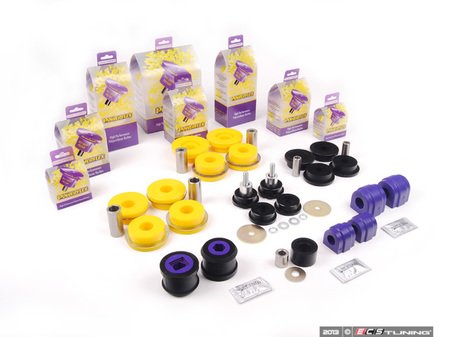 ES#2681751 - PFBK-E46M3 - Powerflex Performance Polyurethane Bushing Kit - Improves handling and control and drive line feel - Powerflex - BMW