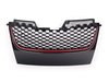 ES#1928348 - 21-9549RA - Badgeless Grille - Black With Red Strip - With Notch Filler - (NO LONGER AVAILABLE) - Add a sleek custom touch to your MK5 - ECS - 