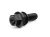 ES#2598483 - PS19D30MWZN - Black Stock Length Wheel Bolt - Priced Each - Replace your rusted and weathered stock lug bolts with a stylish alternative - 45mm shaft (30mm length under seat) - ECS - Porsche