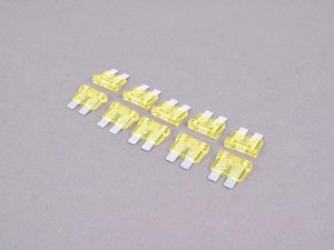 ES#7699 - AT020-10 - 20amp Standard Blade Style Fuse - Pack Of 10 - Pack of 10 ATO style fuses - Flosser - Audi BMW Volkswagen MINI Porsche