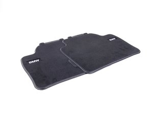 ES#2537480 - 51472293353 - Base Line Rear Carpeted Floor Mat Set - Schwarz/Black - Genuine BMW - BMW