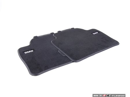ES#2537480 - 51472293353 - Base Line Rear Carpeted Floor Mat Set - Schwarz/Black - Genuine BMW - BMW