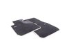 ES#2537482 - 51472293360 - Modern Line Front Carpeted Floor Mat Set - (NO LONGER AVAILABLE) - Schwarz/Black with beige accent and textile lines - Genuine BMW - 