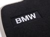 ES#2537483 - 51472293363 - Modern Line Rear Carpeted Floor Mat Set - Schwarz/Black With Beige Accent - Genuine BMW - BMW