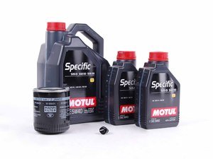 ES#2678578 - 078115561JKT5 - Premium Oil Service Kit - With ECS Magnetic Drain Plug - (NO LONGER AVAILABLE) - Includes Mann oil filter and Motul Premium 5w-40 oil - Assembled By ECS - 