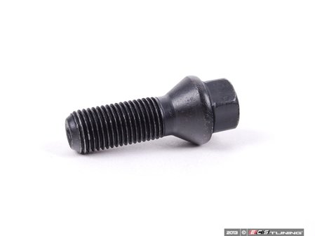 ES#2594804 - 36136781152 - Wheel Bolt - Priced Each - Black wheel bolt with 19mm head - M14x1.5 33mm Length - Febi - BMW