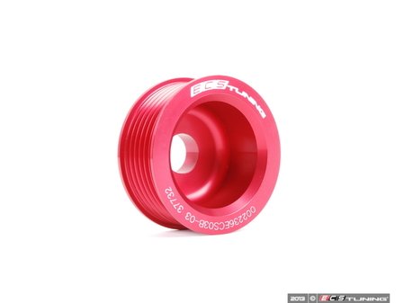 ES#2622724 - 002236ECS03B-03 - Light Weight Alternator Pulley Red Anodized - MK4 1.8T - ECS - 