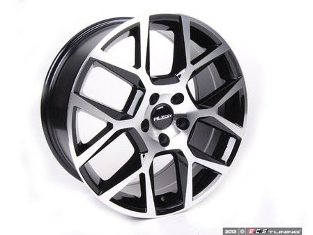 ES#2695430 - 640-2 - 18" Style 640 Wheels - Set Of Four - 18x8 ET45 5x112 57.1CB - Black/Machined Face - Alzor - Audi Volkswagen