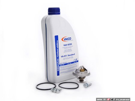 ES#2586806 - 11537511580KT2 - Thermostat Replacement Kit - Includes gaskets and hardware and coolant - Assembled By ECS - BMW