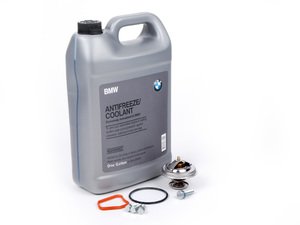 ES#2586792 - 11537511580KT - Thermostat Replacement Kit - Includes gaskets and hardware and coolant - Genuine BMW - BMW