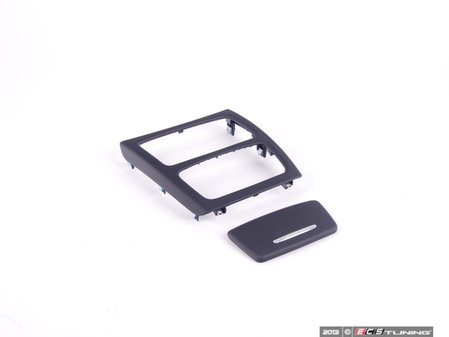 ES#84492 - 51167898825 - Rear console trim cover - schwarz - Restore missing or broken trim to restore the inside of your M to its former glory - Genuine BMW - BMW