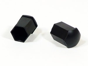 ES#514314 - 86760117301C - Black 17mm Head Deep Wheel Bolt Cap - Priced Each - (NO LONGER AVAILABLE) - Covers dirty or corroded OEM or aftermarket 17mm bolt head - Original Equipment Supplier - 