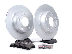 ES#3604766 - 4b06156kt3KT - Rear Brake Service Kit - Featuring Brembo rotors and ECS DD23 ceramic brake pads. - Assembled By ECS - Audi