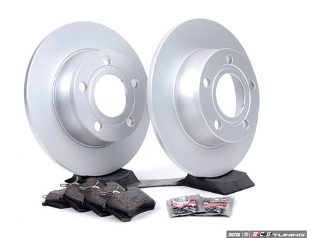 ES#3604766 - 4b06156kt3KT - Rear Brake Service Kit - Featuring Brembo rotors and ECS DD23 ceramic brake pads. - Assembled By ECS - Audi