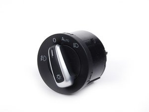ES#2742825 - 3C8941431ABXSH - Automatic Headlight Switch - Brushed Trim - Controls headlights and front fog lights - Genuine Volkswagen Audi - Volkswagen