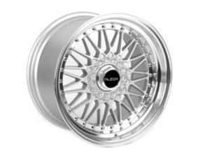 ES#2723811 - 010-25SQKT - 18" Style 010 Wheels - Set Of Four - (NO LONGER AVAILABLE) - 18x10" ET30 57.1CB 5x112. Silver with machined lip - Alzor - 