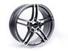 ES#2535847 - 730-2KT - 19" Style 730 Wheels - Square Set Of Four - (NO LONGER AVAILABLE) - 19"x9" ET35 72.6CB 5x120 - Gunmetal with machined face - Alzor - BMW MINI