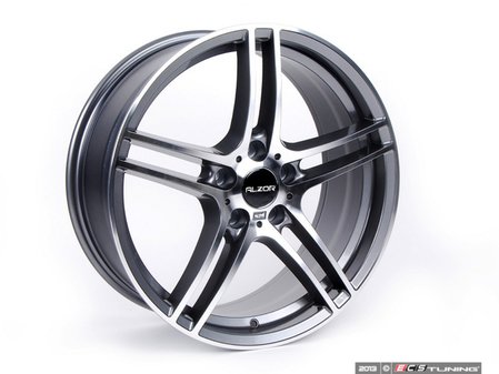 ES#2535847 - 730-2KT - 19" Style 730 Wheels - Square Set Of Four - (NO LONGER AVAILABLE) - 19"x9" ET35 72.6CB 5x120 - Gunmetal with machined face - Alzor - BMW MINI