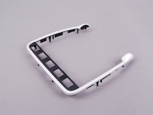 ES#1450530 - 9555523830162W - Center Dashboard Bezel - Satin Aluminum - For vehicles with heated seats - Genuine Porsche - Porsche