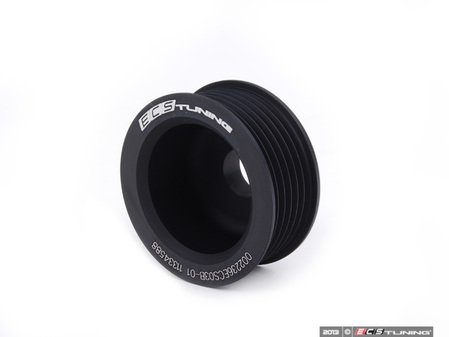 ES#2917973 - 002236ECS03B01 - Light Weight Alternator Pulley Black Anodized - Bolt on lightweight billet aluminum pulley - ECS - Audi Volkswagen