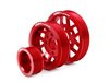 ES#3985 - MK44CPK-RED - Lightweight Underdrive Pulley Set - Red Anodized - Includes a new alternator, power steering and crank pulley that allows you to use a stock belt. - ECS - Audi Volkswagen