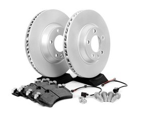 ES#2602303 - 95535140151FOKT - Front Brake Service Kit - Featuring Meyle rotors, and Bosch QuietCast pads - Assembled By ECS - Porsche