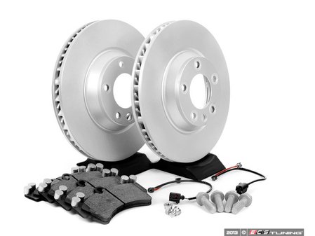 ES#2602303 - 95535140151FOKT - Front Brake Service Kit - Featuring Meyle rotors, and Bosch QuietCast pads - Assembled By ECS - Porsche