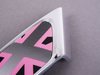 ES#2596886 - 51132157411 - Pink Jack Logo Side Scuttle Set - Priced As Set - (NO LONGER AVAILABLE) - Get the pink jack look in british gray / pink color scheme - Genuine MINI - 