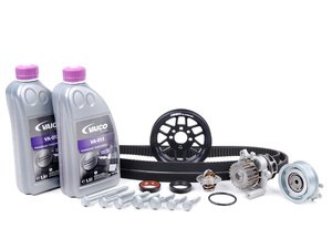 ES#8453 - 06a198501 - ECS Ultimate Plus Timing Belt Kit With Lightweight Crank Pulley - (NO LONGER AVAILABLE) - Now with engine seals, motor mount bolts, and coolant - Assembled By ECS - 