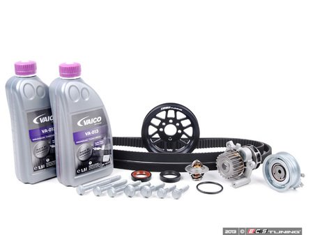 ES#8453 - 06a198501 - ECS Ultimate Plus Timing Belt Kit With Lightweight Crank Pulley - (NO LONGER AVAILABLE) - Now with engine seals, motor mount bolts, and coolant - Assembled By ECS - 