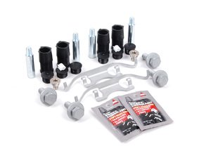 ES#2593727 - 34211163648KT1 - Rear Pad And Rotor Installation Kit - Includes everything to install new rear brakes including guide bolts and bushings - Assembled By ECS - BMW