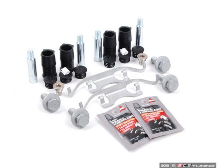 ES#2593727 - 34211163648KT1 - Rear Pad And Rotor Installation Kit - Includes everything to install new rear brakes including guide bolts and bushings - Assembled By ECS - BMW