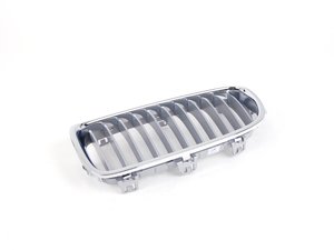 ES#2562894 - 51137263479 - Modern Line Kidney Grille - Left - Satin aluminum finish - Genuine BMW - BMW