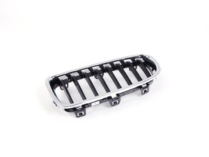 ES#2537347 - 51137260497 - F30 Sport Line Kidney Grille - Left - Chrome surround with high gloss black center - Genuine BMW - BMW