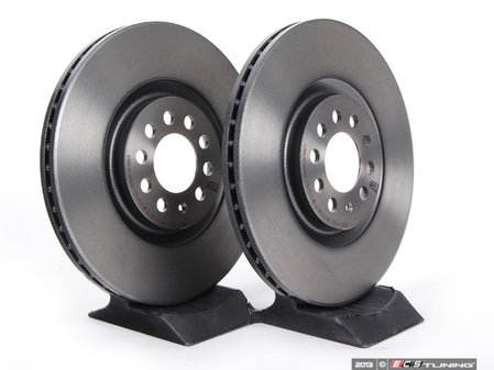 ES#257332 - 8L0698301AKT - Front UV Coated Brake Rotors - Pair (312x25) - Features Brembo's special UV paint treatment that guarantees superior corrosion resistance. - Brembo - Audi Volkswagen