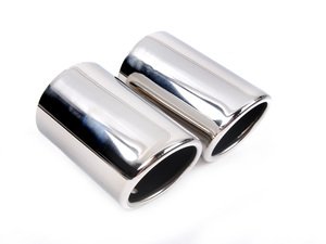 ES#2562464 - 3592EXTN11423 - Golf Exhaust Tips - Chrome - Golf VI dual exhaust tips, non GTI - Bremmen Parts - Volkswagen