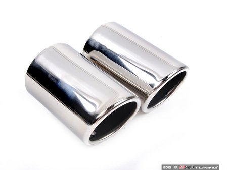 ES#2562464 - 3592EXTN11423 - Golf Exhaust Tips - Chrome - Golf VI dual exhaust tips, non GTI - Bremmen Parts - Volkswagen
