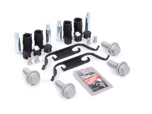ES#2612260 - 34112229753KT - Front Pad And Rotor Installation Kit - Includes everything to install new front brakes including guide bolts and bushings - Assembled By ECS - BMW