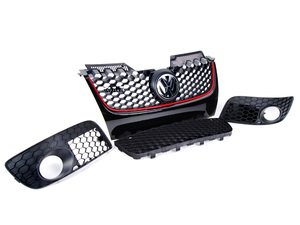ES#5994 - 1K0898000 - GLI Grille Set - 6 Piece Kit - Update the look for your non-GLI Jetta to the sport GLI honeycomb look - Genuine Volkswagen Audi - 