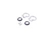 ES#2574925 - 8E0898380 - Heater Core Pipe Gasket Set - Includes the necessary gaskets and clamps for your new heater core - ACM - Audi Volkswagen