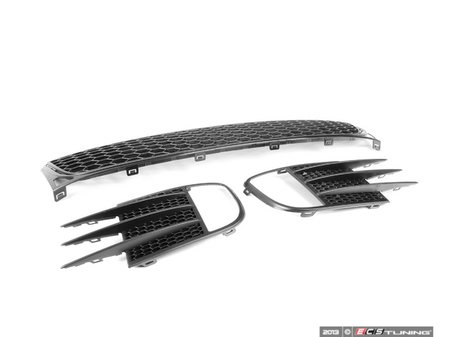 ES#2642086 - 5K0853677C9B9 - Front Honeycomb Lower Grille Kit - Includes left, right and center lower honeycomb grilles from the MKVI GTI. - Bremmen Parts - Volkswagen