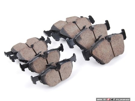 ES#2684778 - 34116761280KT - Front & Rear Euro Ceramic Brake Pad Kit - Offers excellent pedal feedback, low dust, and smooth initial bite. A favorite among BMW enthusiasts. - Akebono - BMW