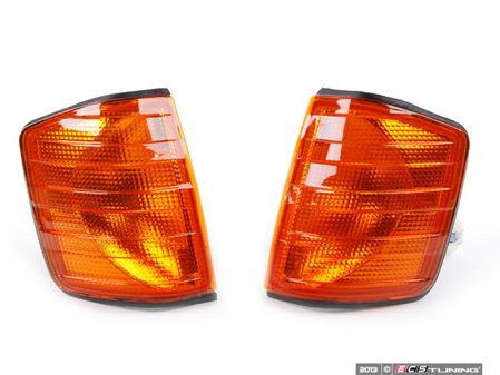 ES#2602468 - 500119E500120EKT - Amber Front Flasher Set - Complete housing assemblies - Ready to install on your Mercedes - Automotive Lighting - Mercedes Benz