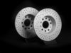 ES#2167542 - 1K0615601ADKT4 -  Rear Cross Drilled & Slotted Brake Rotors - Pair (282x12) - (NO LONGER AVAILABLE) - Featuring GEOMET protective coating. - ECS - 