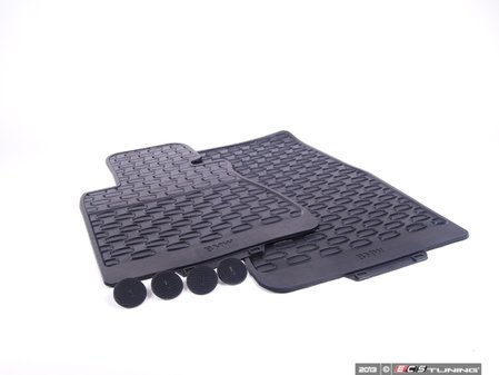 ES#120850 - 51470429231 - Rubber Floor Mats - Front, Anthracite - (NO LONGER AVAILABLE) - Keep your car's carpet looking new with these rubber floor mats - Genuine BMW - 